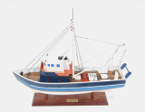 Wooden Model Boat La Confiance Painted